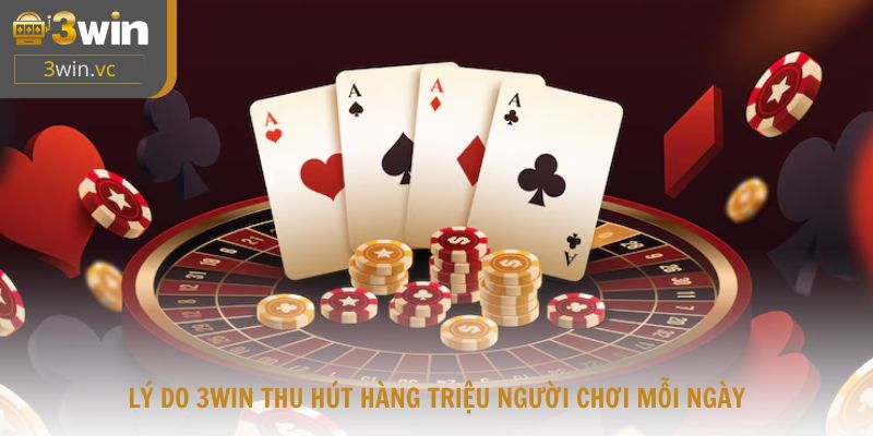 Lý do 3win thu hút hàng triệu người chơi mỗi ngày